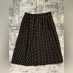 Target 🎯 | A New Day Pleated Polka Dot Skirt | Medium | Black & White